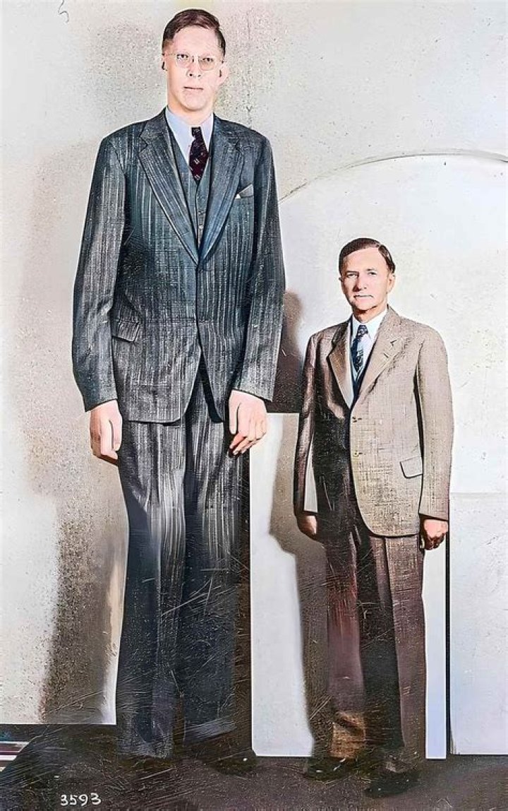Robert Wadlow The tallest man in history seen through stunning