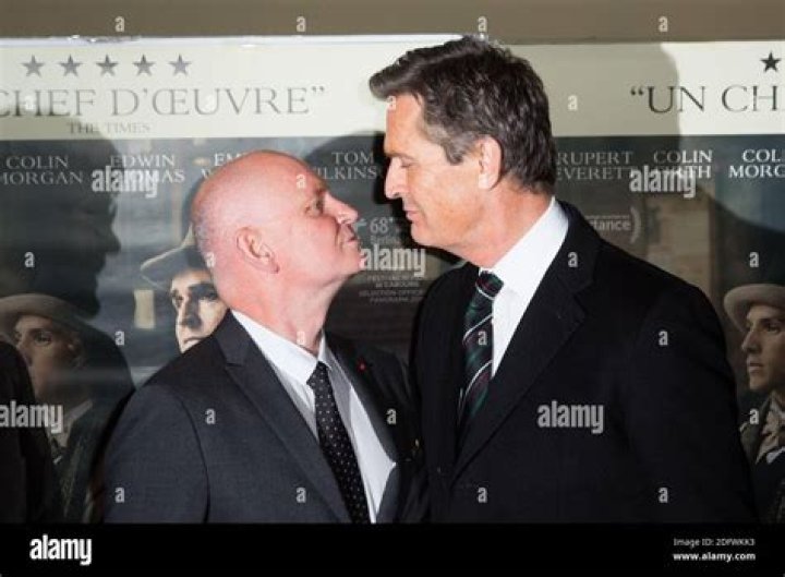 Rupert Everett and boyfriend Christophe Girard attend 'The Happy Prince