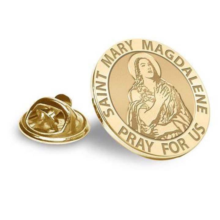 Saint Mary Magdalene Religious Brooch/ Lapel Pin inchEXCLUSIVE inch in