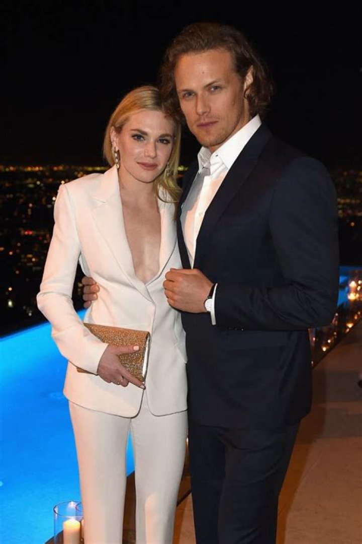 Sam Heughan & Girlfriend MacKenzie Mauzy Make Rare Appearance During