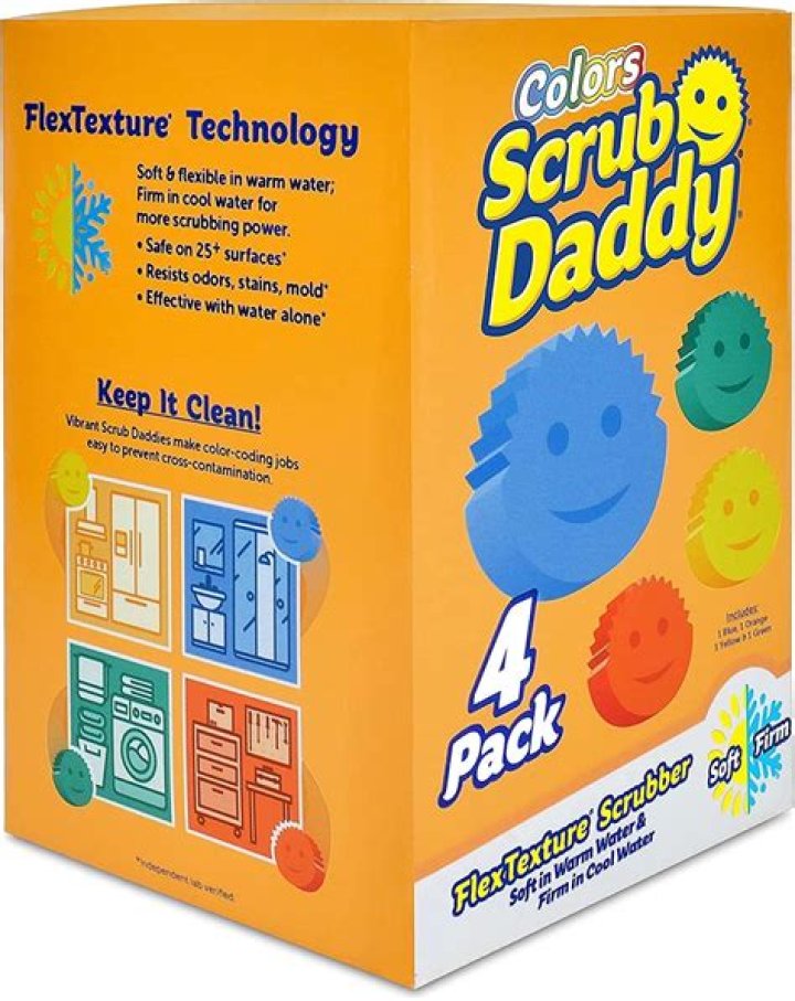 Scrub Daddy, SCBSDPDQCT, Original FlexTexture Scrubber, 6 / Carton