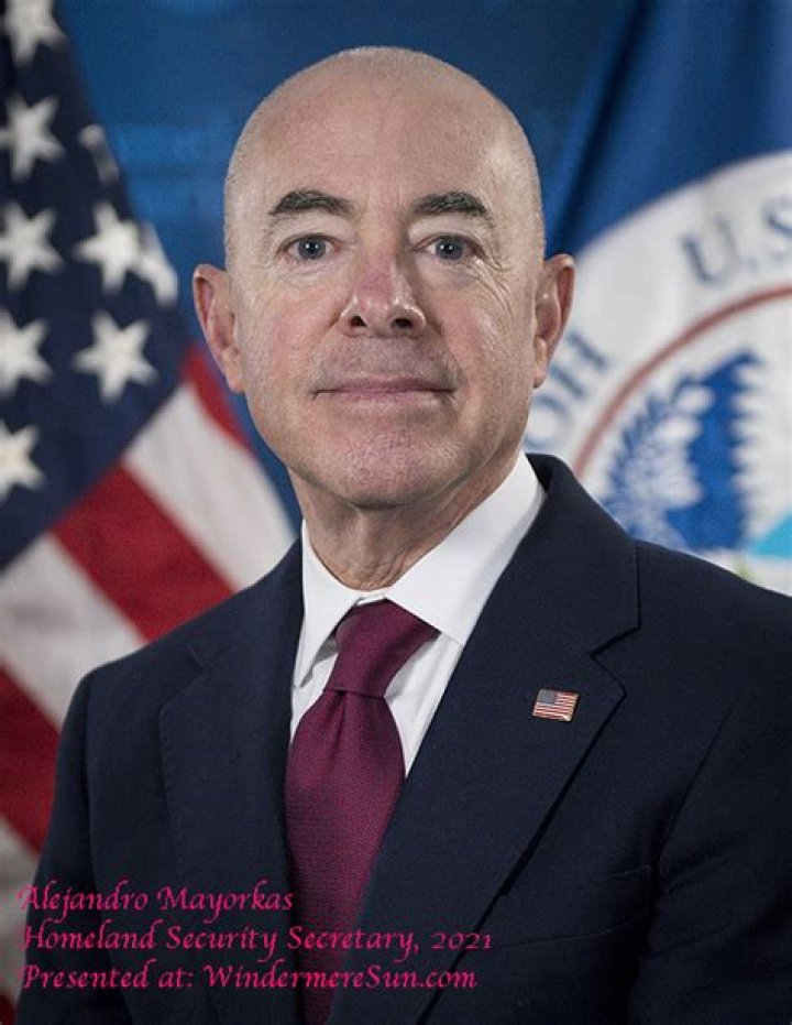 Secretary of Homeland Security Alejandro Mayorkas and his wife Tanya