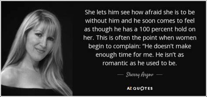 Sherry Argov Quote “When a man sees you are happy with him but you can