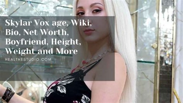Skylar Vox Bio, Net Worth, Wiki, Videos, Photos and New Updates