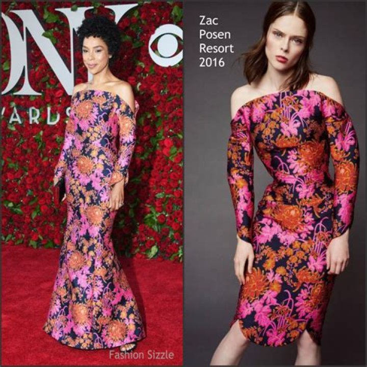 Sophie Okonedo in Zac Posen at the 70th Annual Tony Awards Sophie