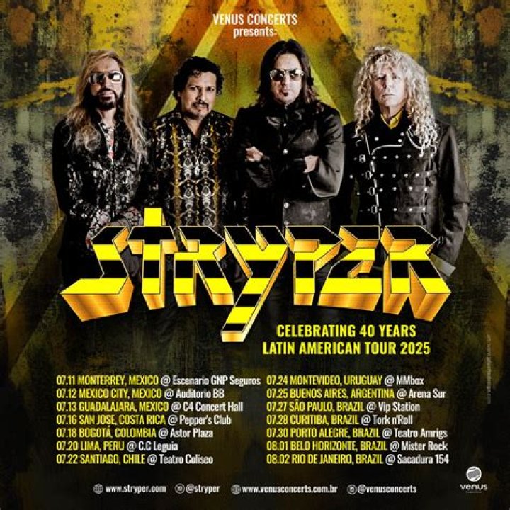 Stryper tour dates 2022 2023. Stryper tickets and concerts Wegow Spain