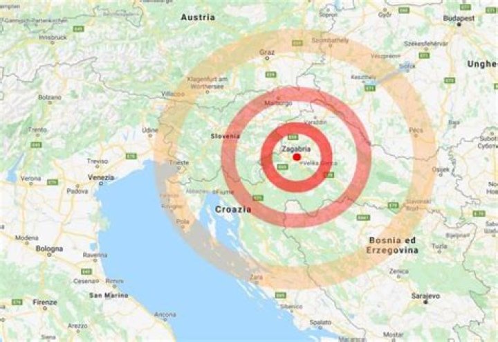 Terremoto in tempo reale, due fortissime scosse in Croazia avvertite a