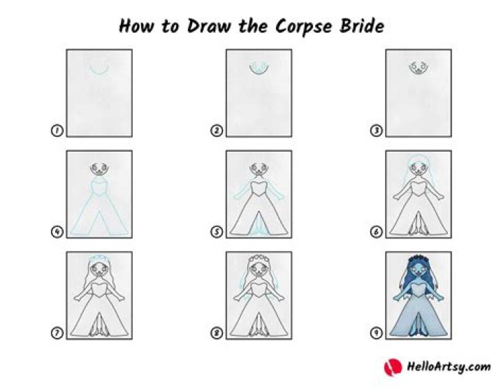 The Corpse Bride, drawn by Tim Burton himself