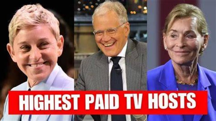 The highest paid TV presenters in the UK