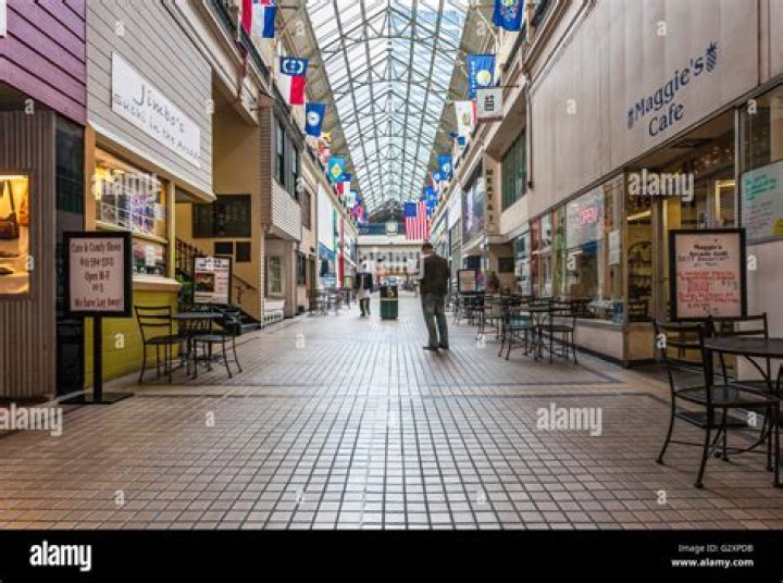 The historic Arcade shopping center in downtown Nashville, Tennessee