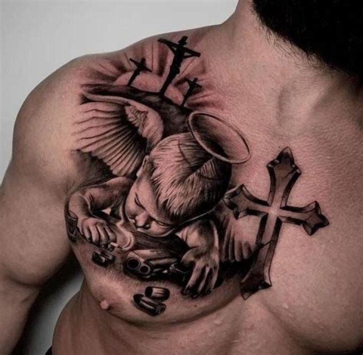 Top 65+ 777 chest tattoo super hot in.cdgdbentre