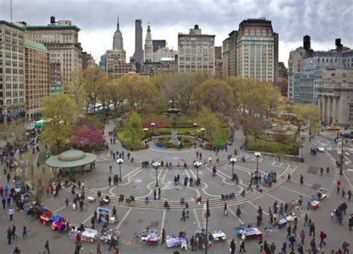 Union Square, New York. Vew from above Stock image Colourbox