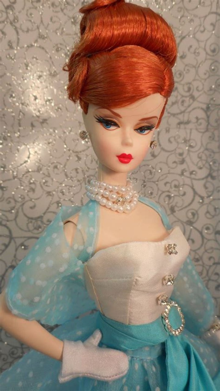 Unveiling The Timeless Enchantment Of Barbie's Blue And White Dress