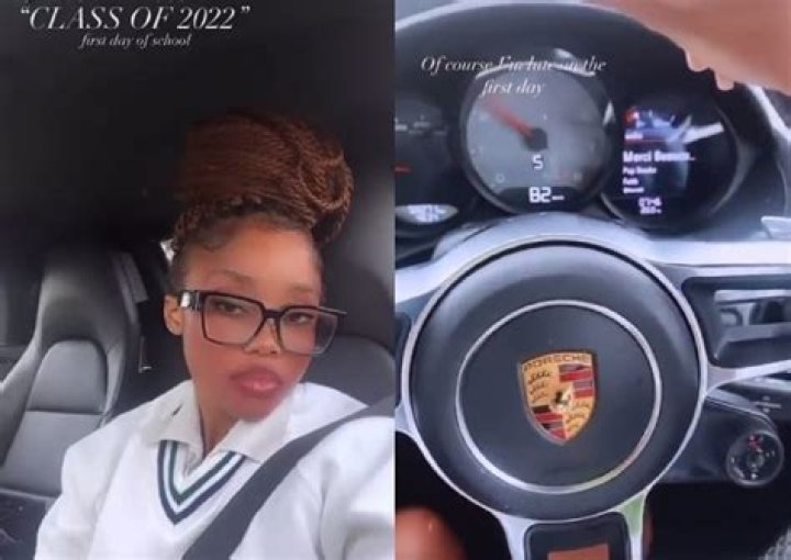 Video Of A Rich Matric Student Arriving To School Driving A Fancy