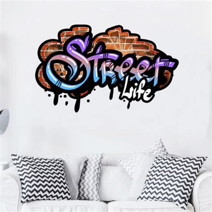 Wall sticker graffiti street life sticker bundle TenStickers