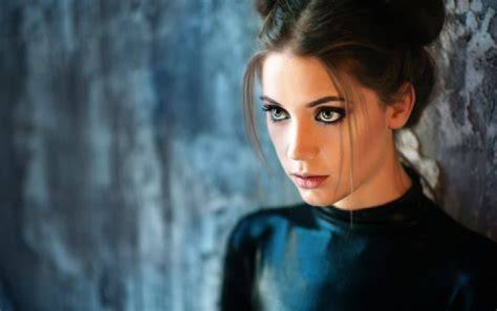 Wallpaper face, eyes, long hair, black hair, nose, supermodel, Nelly