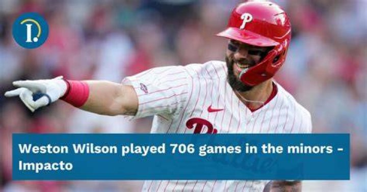 Weston Wilson played 706 games in the minors. The 28yearold rookie